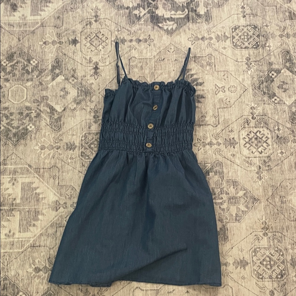 Ci Sono Navy Women’s Dress with Button Detail
